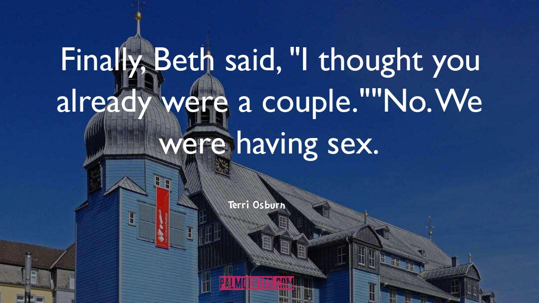 Couple quotes by Terri Osburn