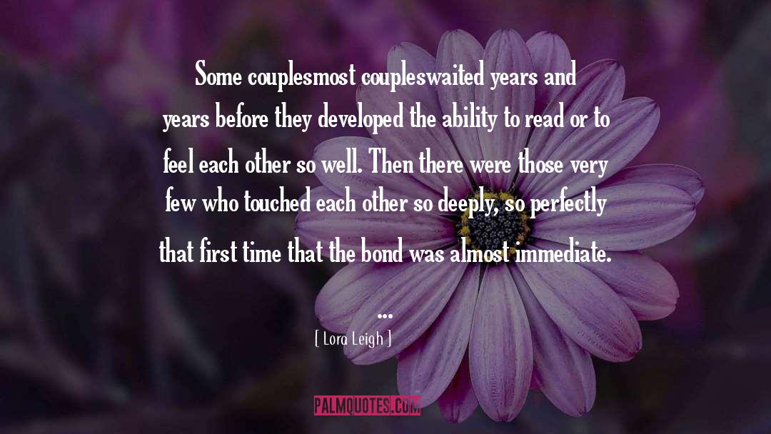 Couples Completing Each Other quotes by Lora Leigh