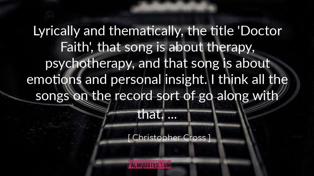 Couples Therapy quotes by Christopher Cross