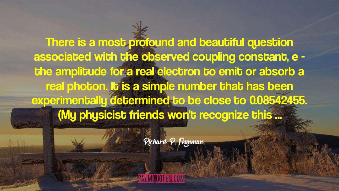 Coupling quotes by Richard P. Feynman