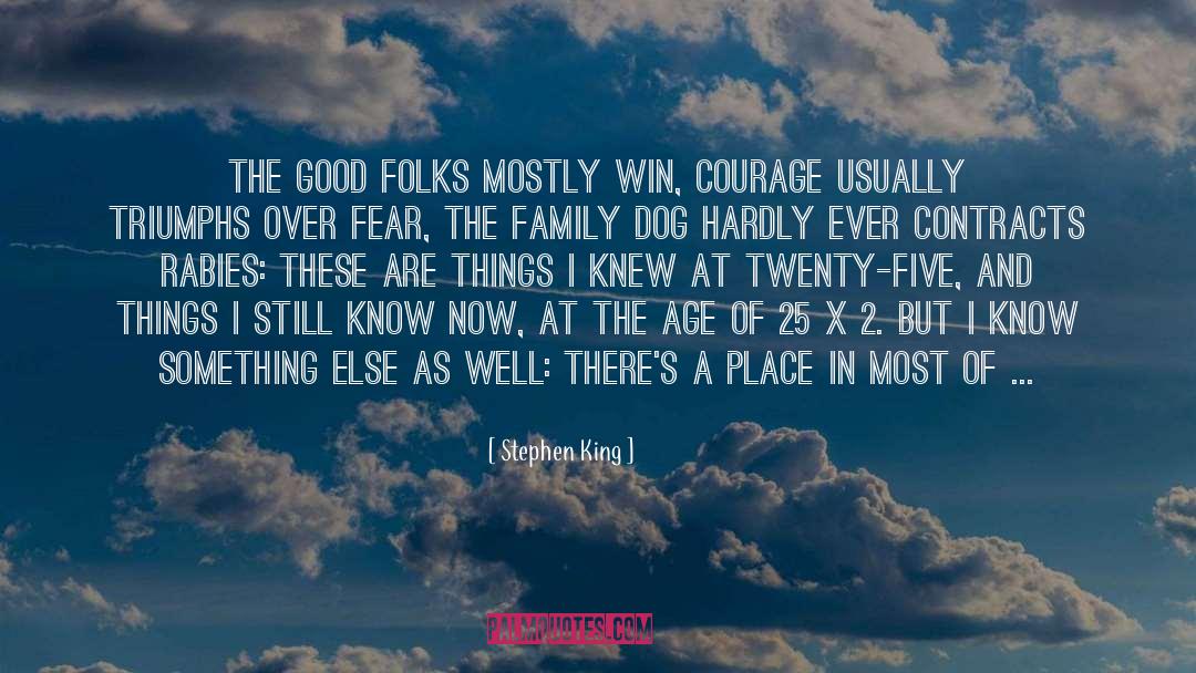 Courage Fear Inspirational quotes by Stephen King