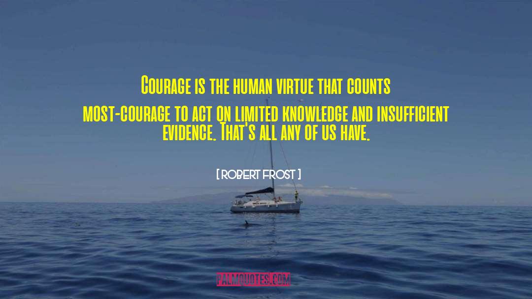 Courage To Act On Dreams quotes by Robert Frost