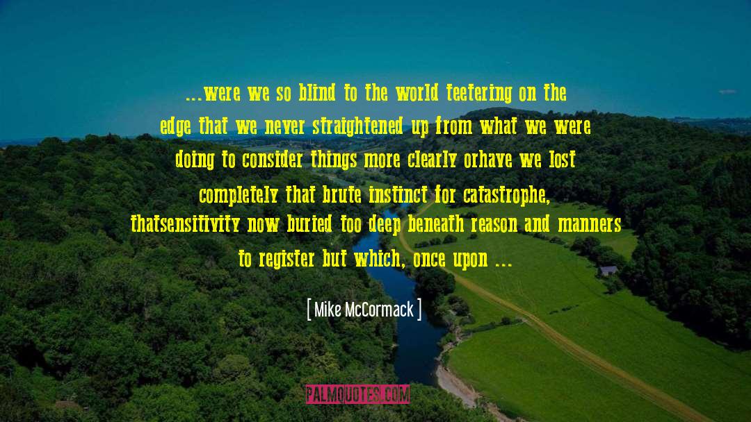 Courtesy Manners quotes by Mike McCormack