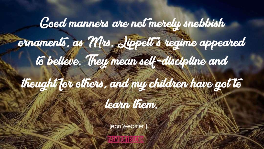 Courtesy Manners quotes by Jean Webster