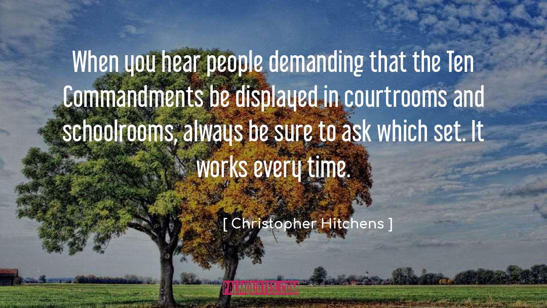 Courtrooms quotes by Christopher Hitchens