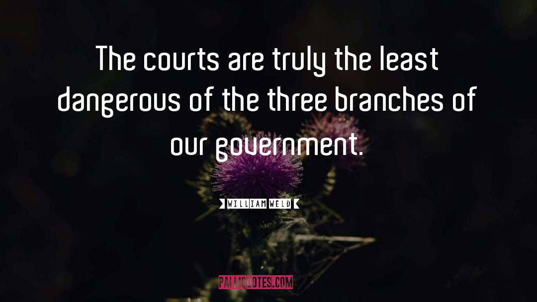 Courts quotes by William Weld