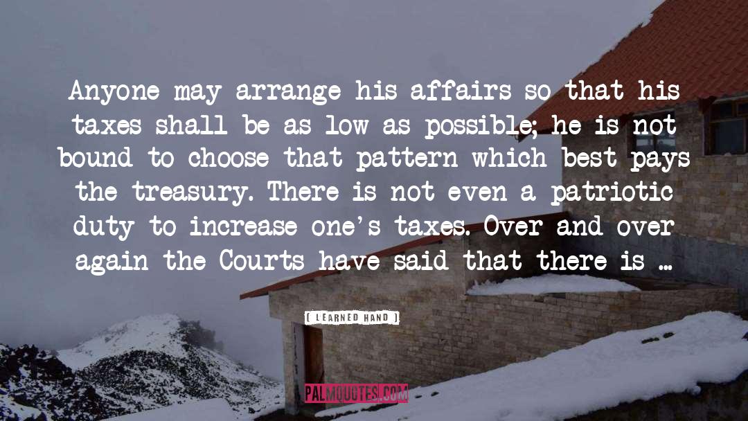 Courts quotes by Learned Hand