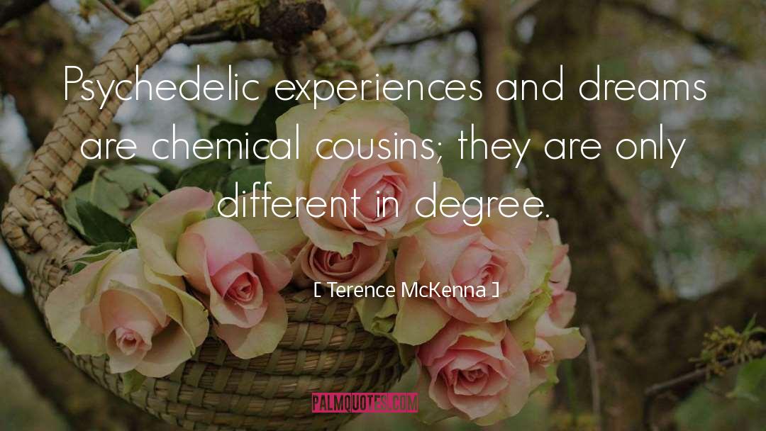 Cousins quotes by Terence McKenna