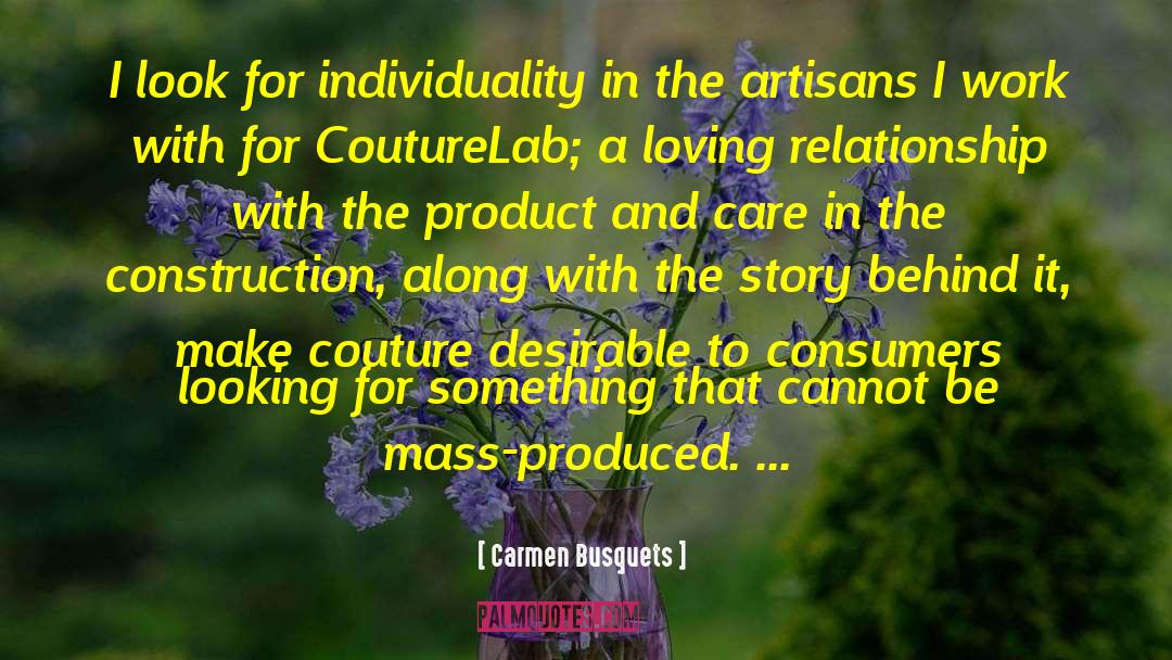 Couture quotes by Carmen Busquets