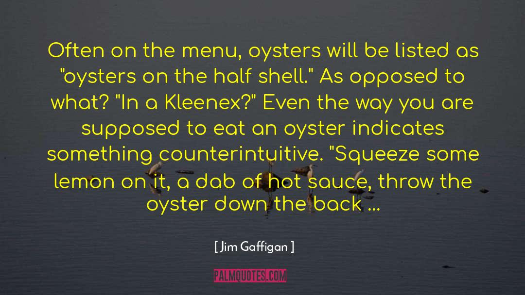 Couyons Menu quotes by Jim Gaffigan