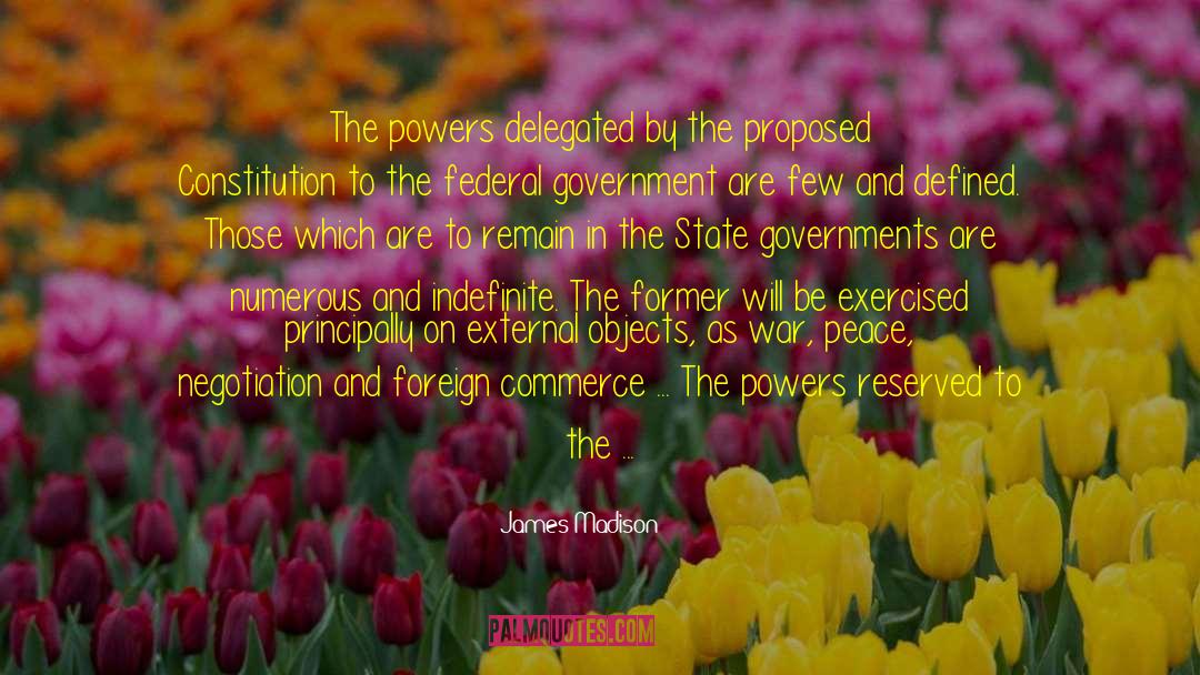 Covenant Of War quotes by James Madison