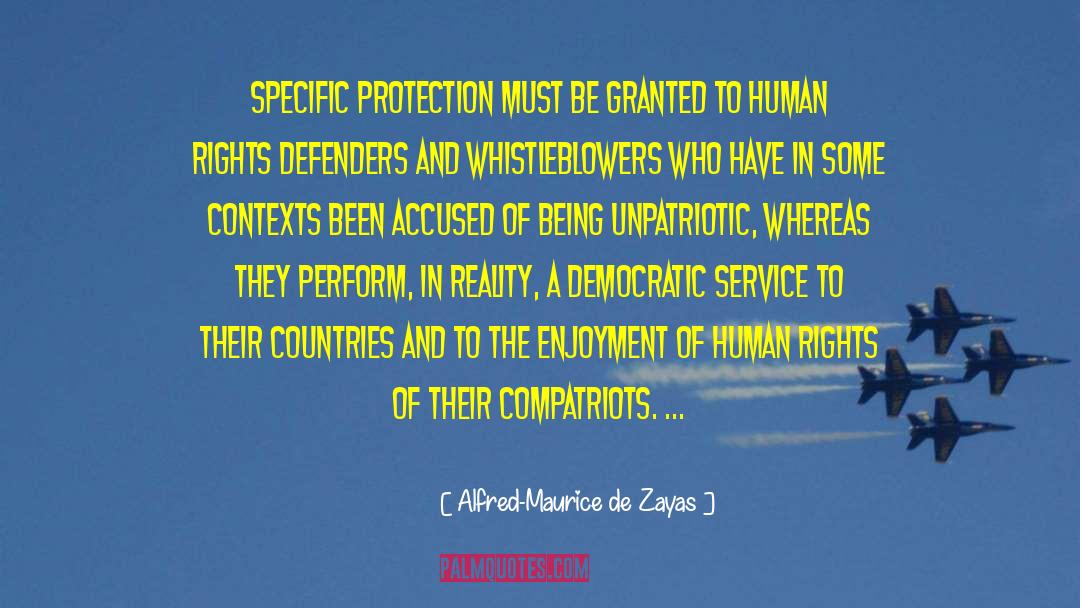 Covenant Rights quotes by Alfred-Maurice De Zayas