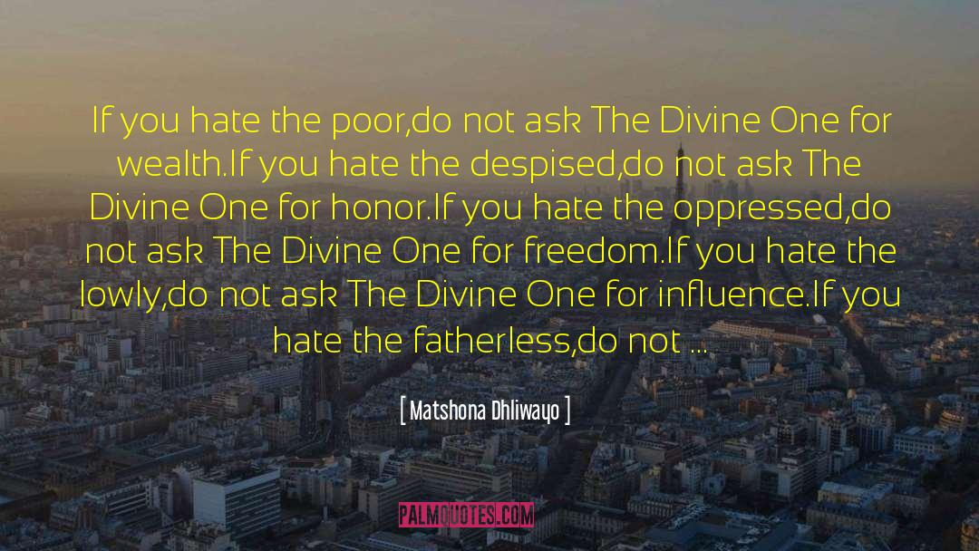 Covenant Theology quotes by Matshona Dhliwayo
