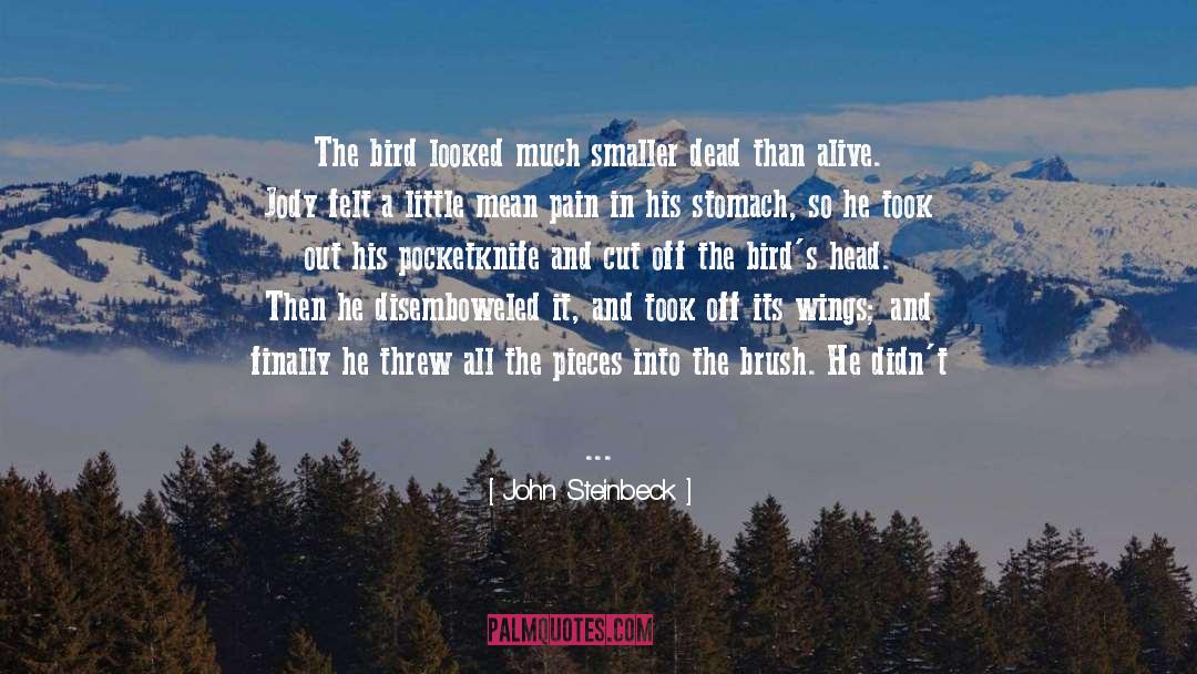 Cover Pain quotes by John Steinbeck
