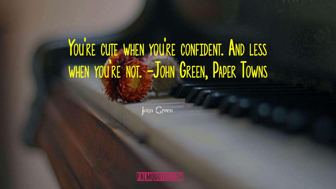 Cover Paper quotes by John Green