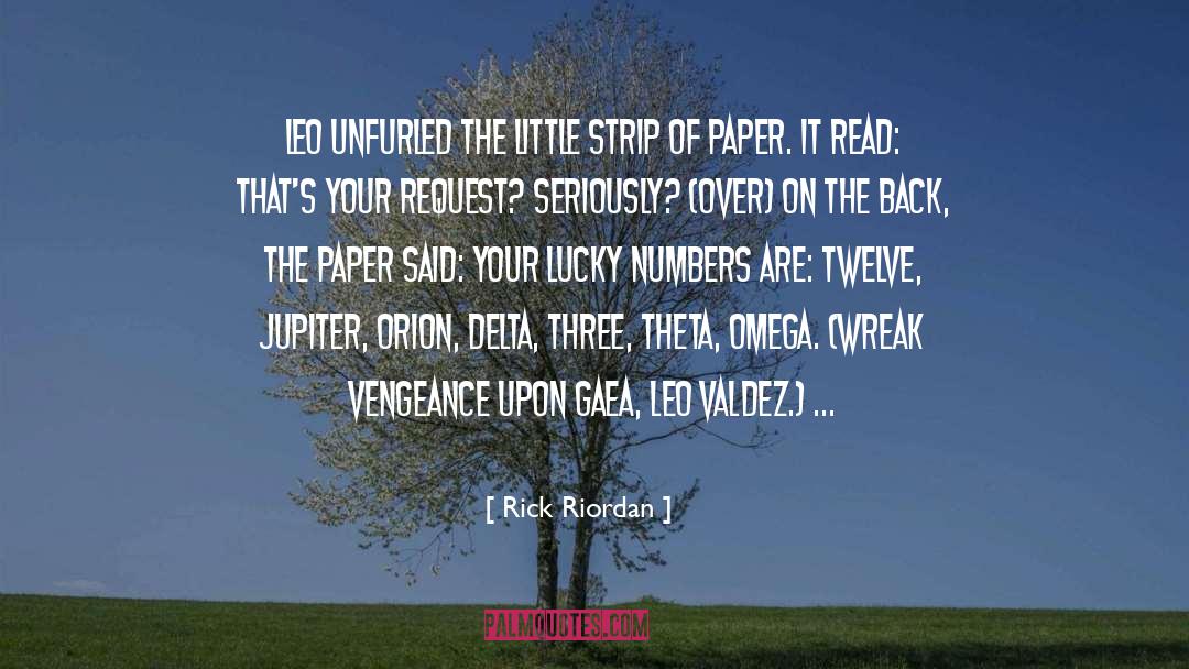 Cover Paper quotes by Rick Riordan