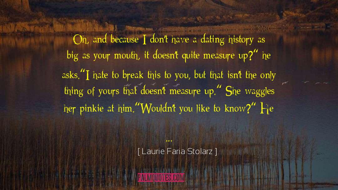 Cover Your Mouth quotes by Laurie Faria Stolarz