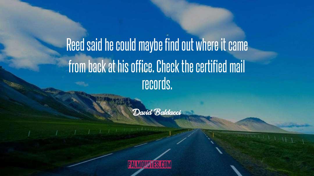 Coverage Check quotes by David Baldacci