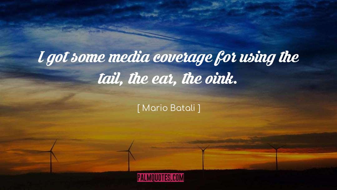Coverage quotes by Mario Batali