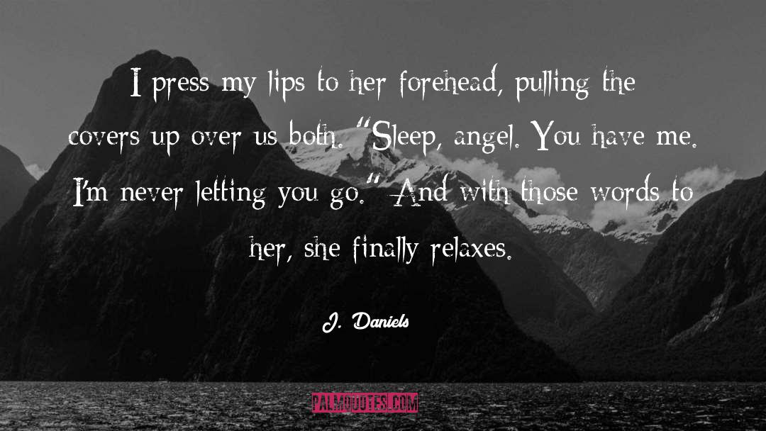 Covers quotes by J.  Daniels