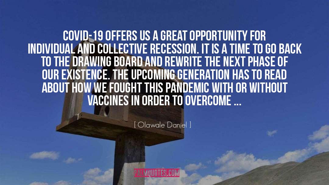 Covid 19 quotes by Olawale Daniel