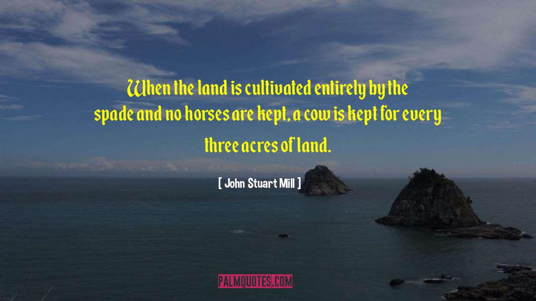 Cow Horse Supply quotes by John Stuart Mill