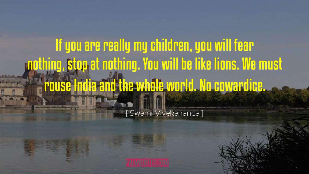 Cowardice quotes by Swami Vivekananda