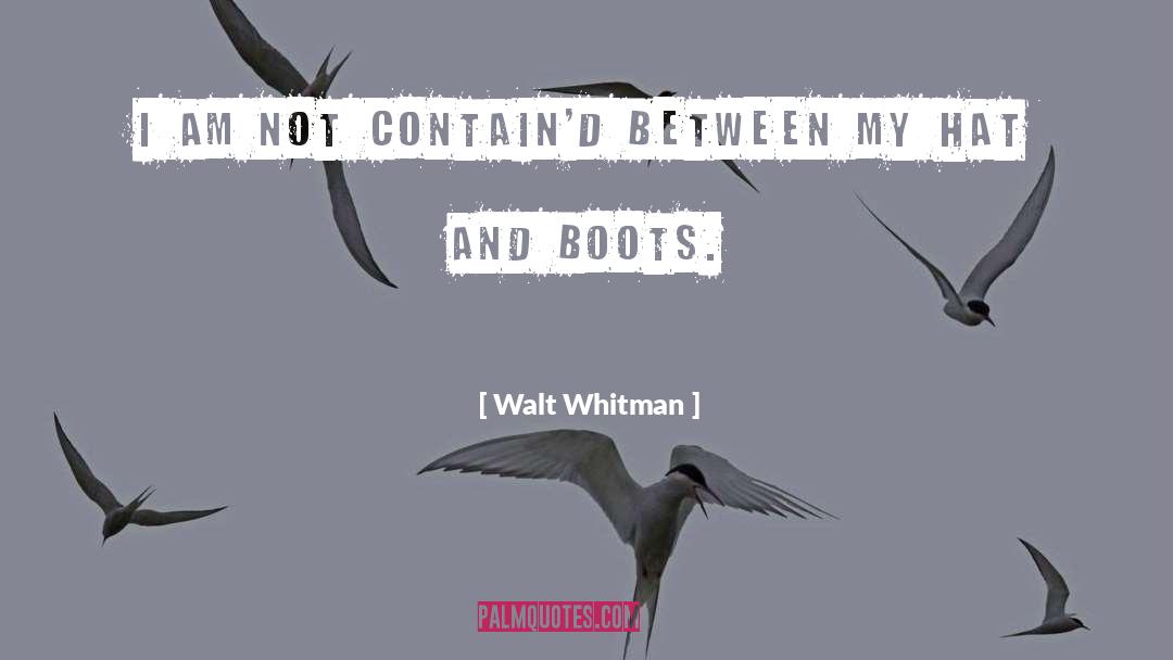Cowboy Hat quotes by Walt Whitman