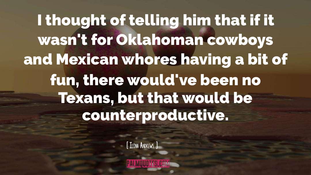 Cowboys quotes by Ilona Andrews