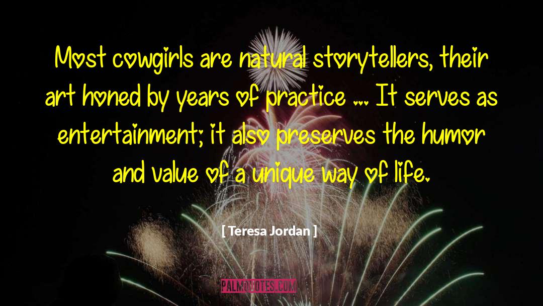 Cowgirls quotes by Teresa Jordan