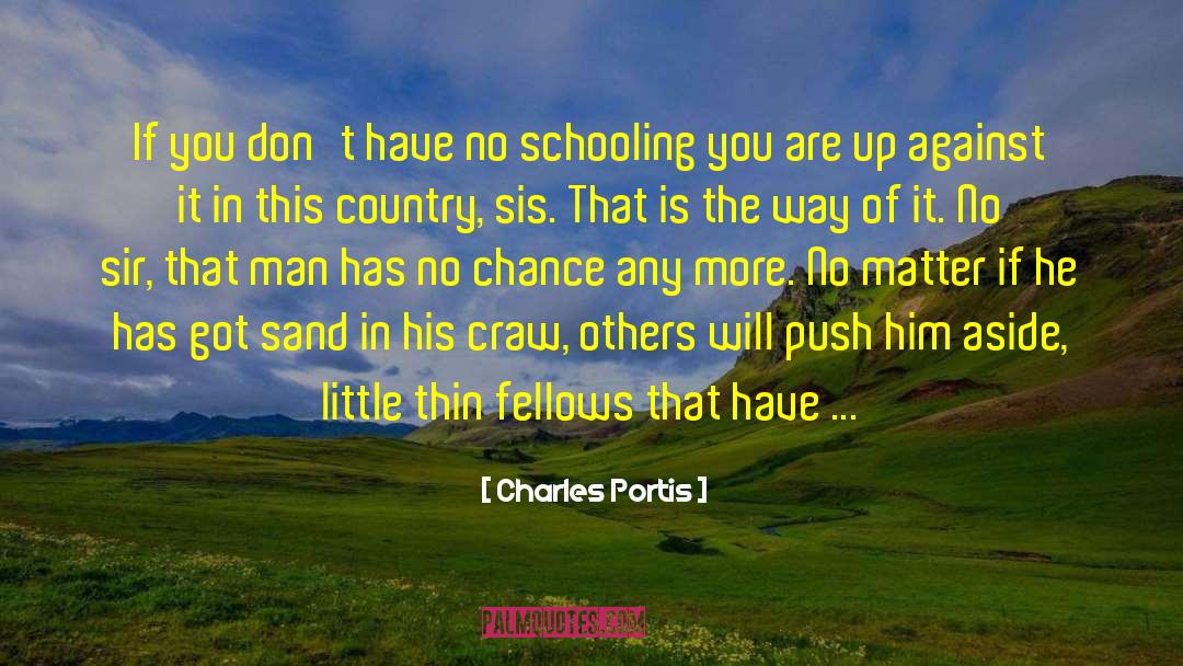 Cozying Spelling quotes by Charles Portis