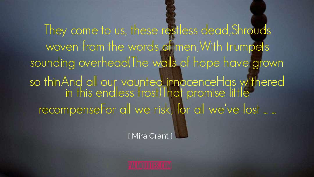 Cr Risk Advisory Pinterest quotes by Mira Grant