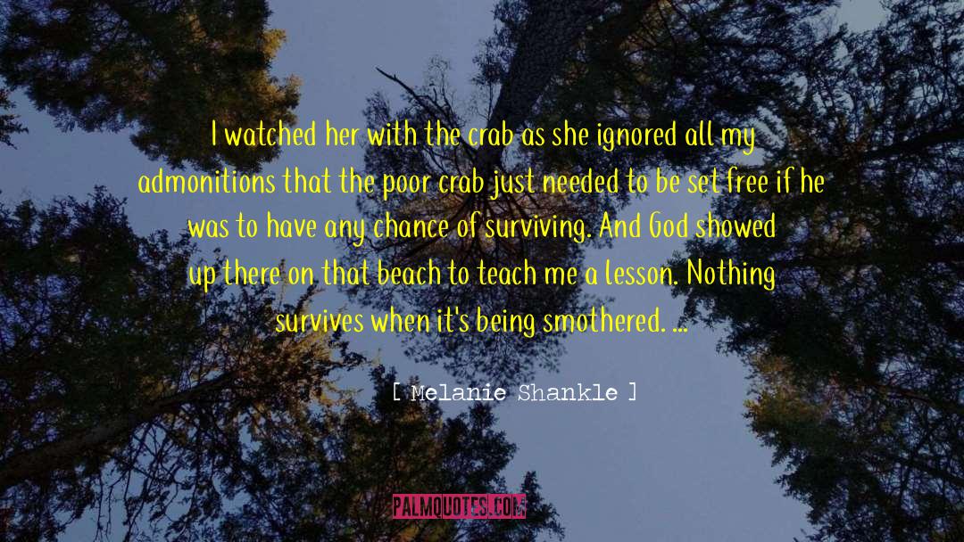 Crabs quotes by Melanie Shankle