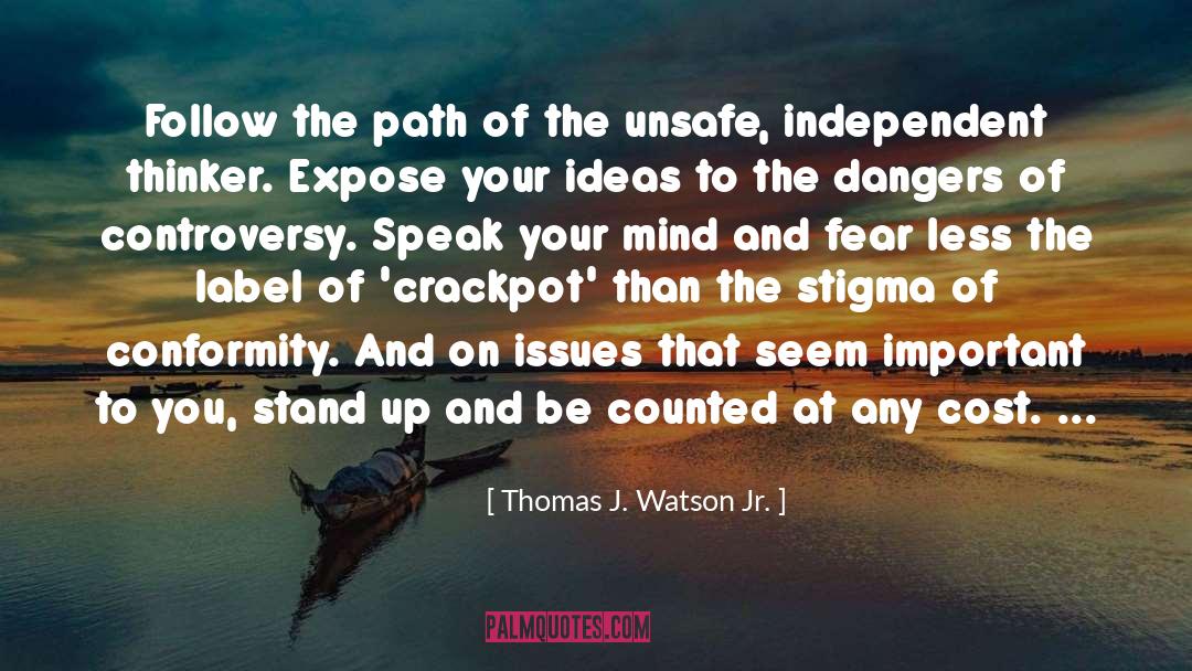 Crackpots quotes by Thomas J. Watson Jr.