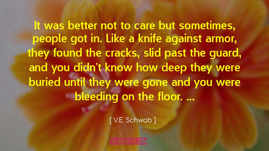 Cracks In The Sidewalk quotes by V.E Schwab