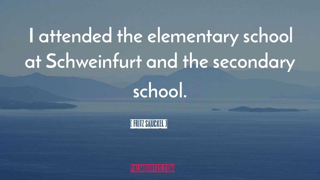 Cradleboard Elementary quotes by Fritz Sauckel
