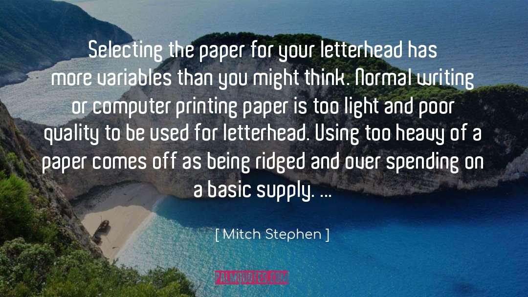 Craft Of Writing quotes by Mitch Stephen