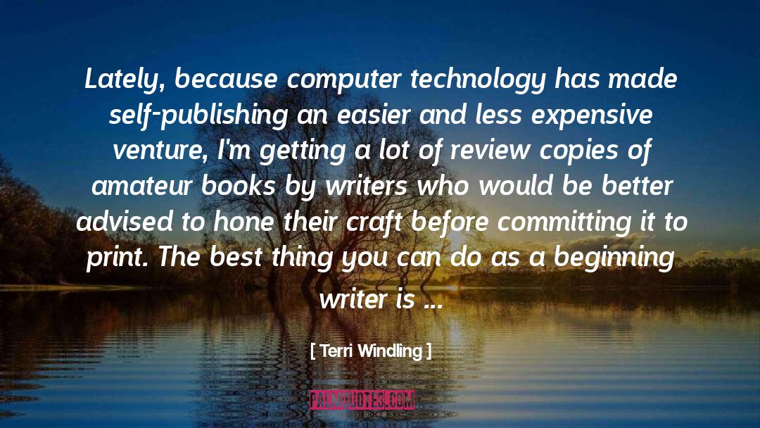 Craft quotes by Terri Windling
