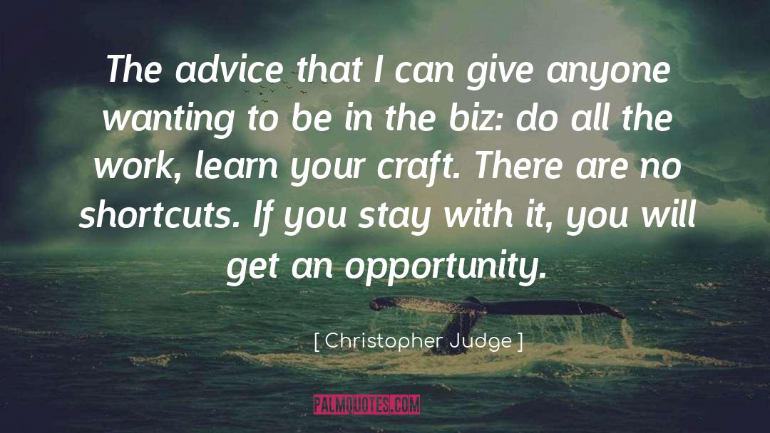 Craft Therapy quotes by Christopher Judge