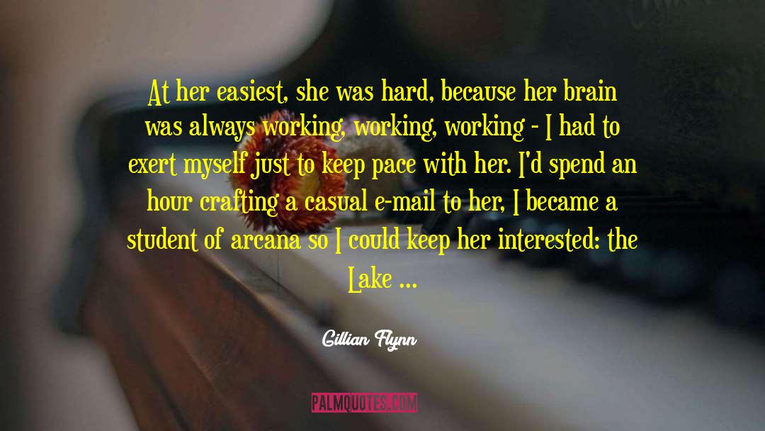 Crafting quotes by Gillian Flynn