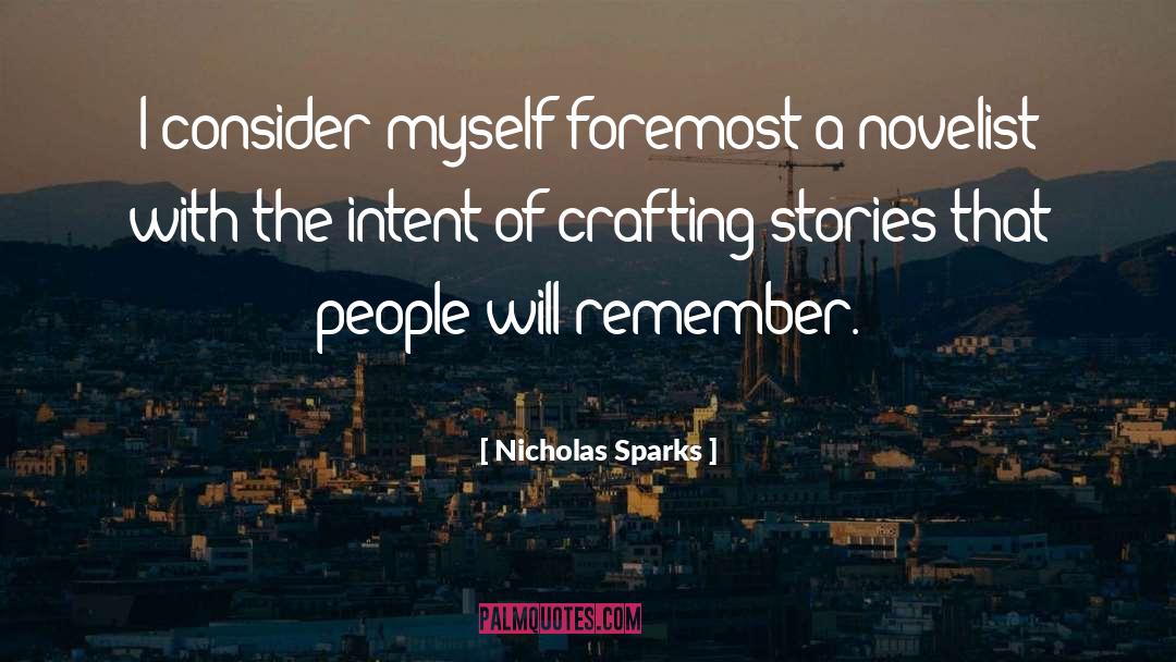 Crafting quotes by Nicholas Sparks