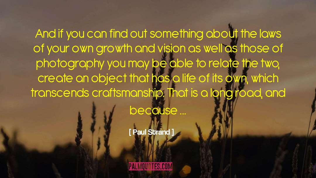 Craftsmanship quotes by Paul Strand