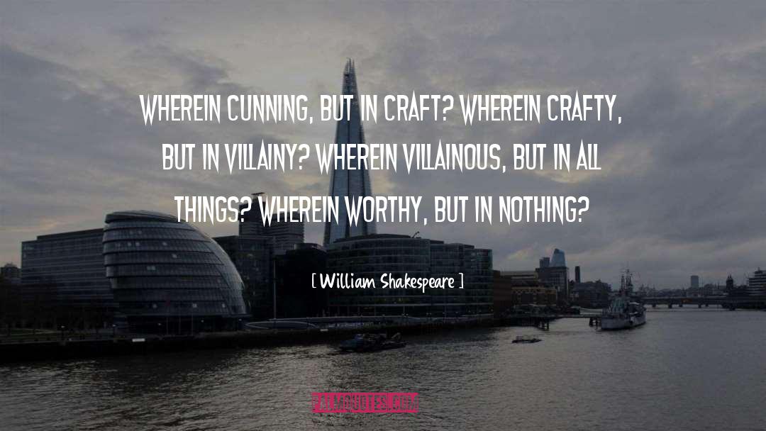 Crafty quotes by William Shakespeare