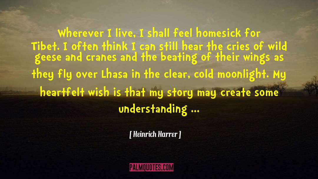 Cranes quotes by Heinrich Harrer