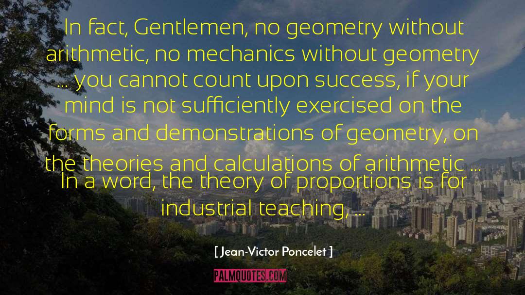 Crank Theories quotes by Jean-Victor Poncelet