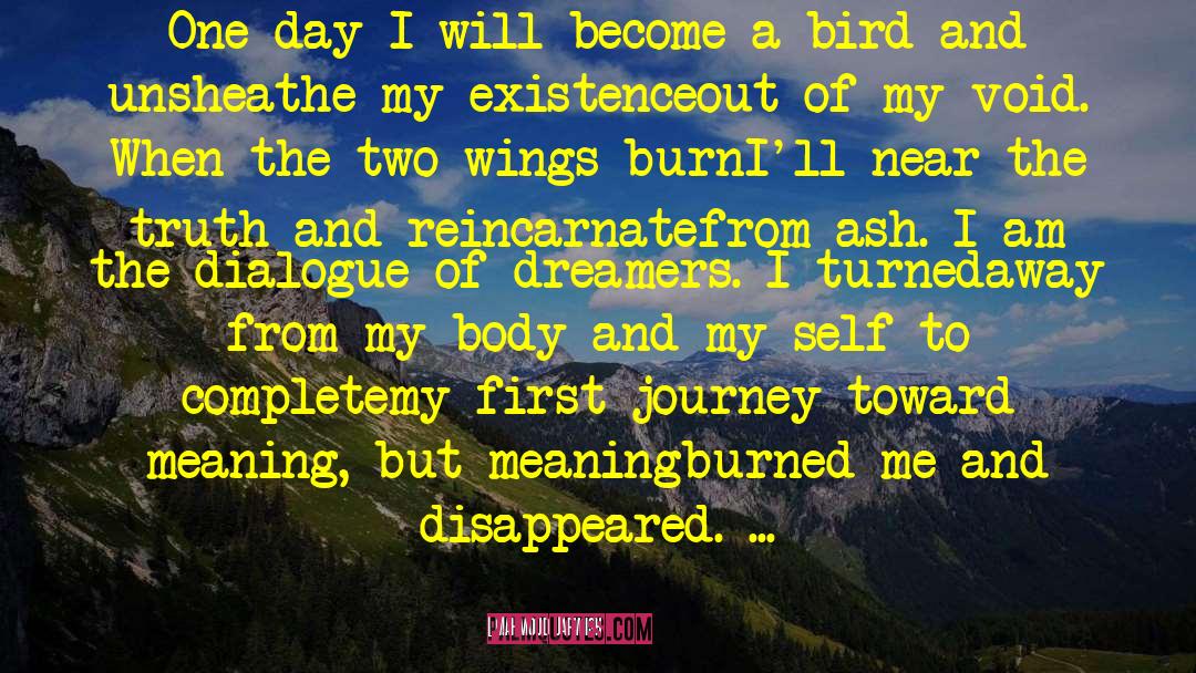 Crash And Burn quotes by Mahmoud Darwish