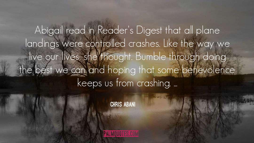 Crashes quotes by Chris Abani