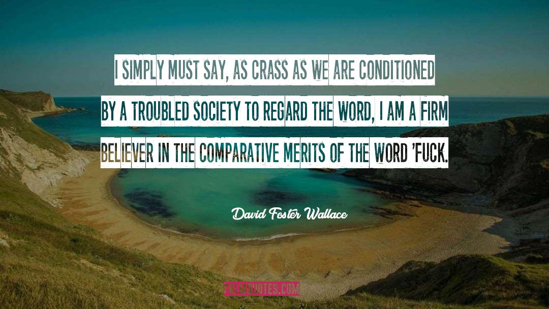 Crass quotes by David Foster Wallace
