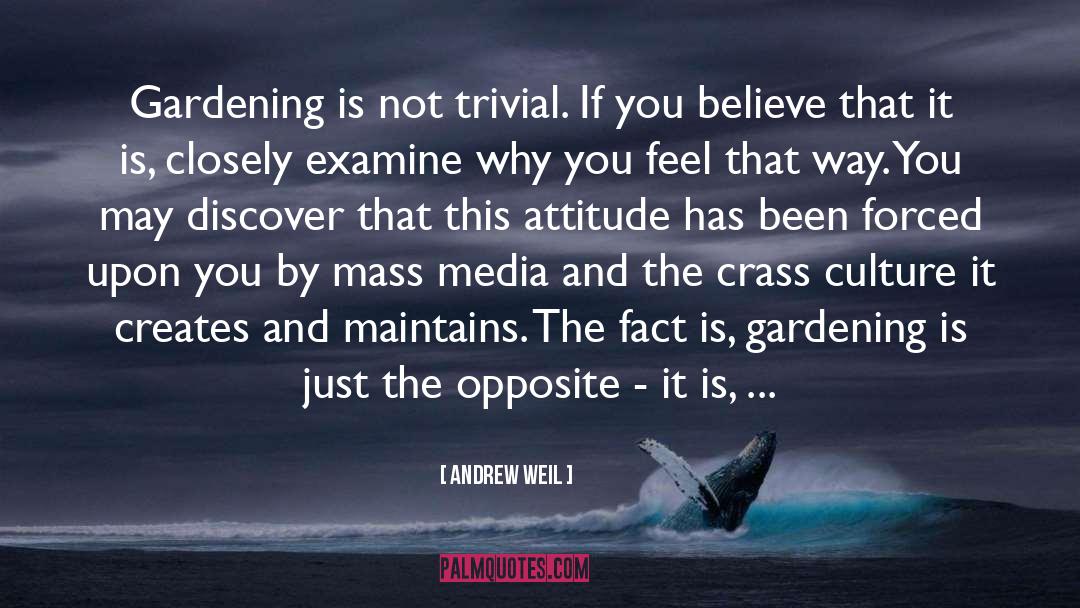 Crass quotes by Andrew Weil