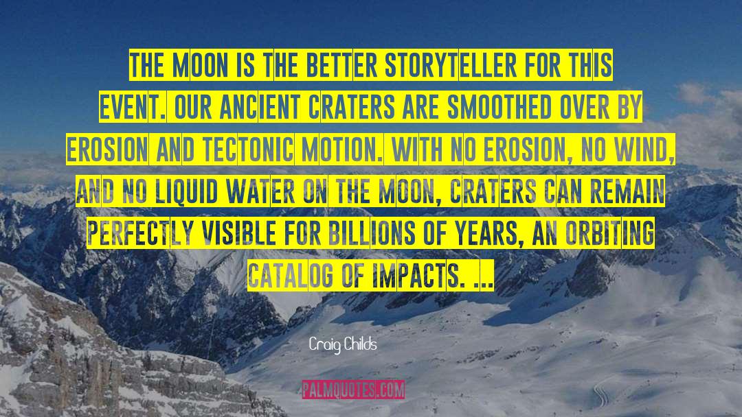 Craters quotes by Craig Childs